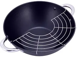 Котел чавунний "Wok", з антипригарним покриттям та аромо-кришкою Kamille Ø14,5Ø32х11см kuh0007267 - мініатюра 7