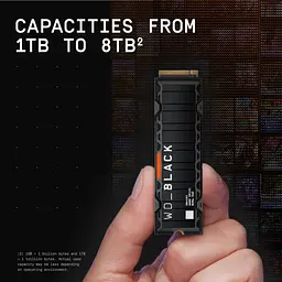 Накопичувач SSD NVME WD Black SN850X 1 TB (WDS100T2XHE) з радіатором - мініатюра 7