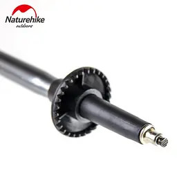 Трекінгова палиця 3-сек. Naturehike Men ST 01 6061 AL NH17D001-Z алюміній чорна - мініатюра 2