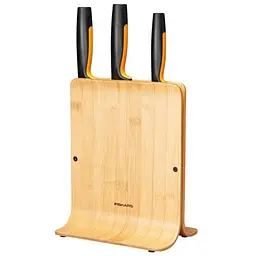 Набір кухонних ножів з бамбуковим блоком Fiskars Functional Form ™ 3 шт 1057553 - мініатюра 6