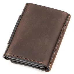Шкіряне портмоне GRANDE PELLE 7х10х1,5 см acs0014747 - мініатюра 2