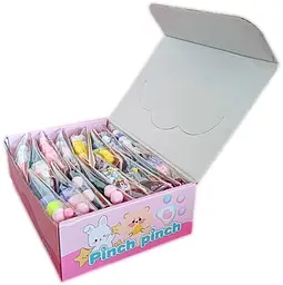 Іграшка-антистрес котяча таба лапка Pinch Family силіконова 7 см 7,5 см 16 шт. Різнокольоровий (GS-236-A-131)