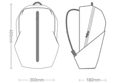 Рюкзак RunMi 90 Ninetygo All-weather Daypack Backpack Red - мініатюра 8