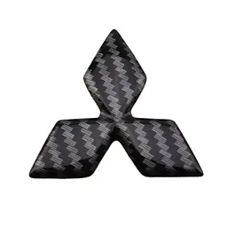 Емблема керма Mitsubishi карбон 46x40 мм пластик (на скотчі)