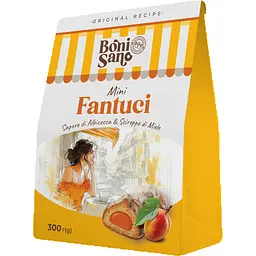 Печиво BonіSano Fantuci зі смаком абрикосу 300 г