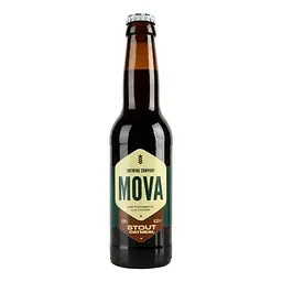 Пиво MOVA Stout Oatmeal, темне, нефільтроване, 4,9%, 0,33 л - мініатюра 2