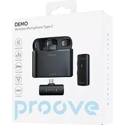 Мікрофонна радіосистема Proove Demo USB-C Black [PMDM00010202] [109440] - мініатюра 6