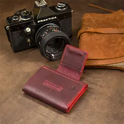 Жіноче шкіряне портмоне GRANDE PELLE 8х10х1,5 см acs0018762 - мініатюра 9