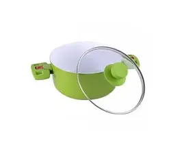 Каструля з кришкою Peterhof PH-15732-22-green 22 см 3.1 л зелена