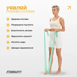 Стрічка для пілатесу EasyFit EPP 0.35 мм м’ятна - мініатюра 2