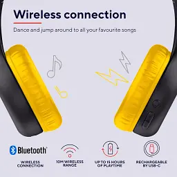 Навушники Trust On-ear Nouna Kids Wireless Mic чорні - мініатюра 4