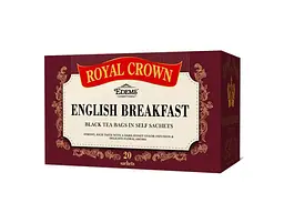 Чай пакетований чорний Royal Crown 2 г "ENGLISH BREAKFAST" 20 пакетиків