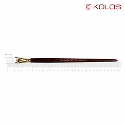 Пензель синтетика плоска Snow 1098F №20 довга ручка KOLOS (4823064901764)