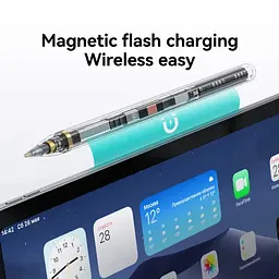 Стілус Usams US-ZB264 Transparent Magnetic Charding Tilt-sensitive Active Touch for iPad Transparent black - мініатюра 3