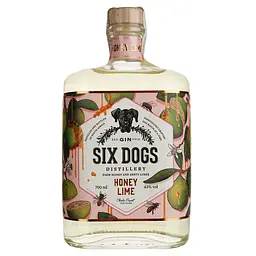 Джин Six Dogs Honey & Lime 43% 0.7 л - мініатюра 2