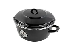 Каструля-Жаровня з емальованої сталі Dutch Oven 26 см 5 л чорна VITRINOR - мініатюра 3