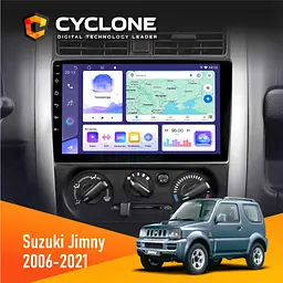Штатна магнітола Suzuki Jimny 2006-2021 Cyclone C9-011 4x64, DSP Cyclone (НФ-00007142)