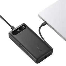 Зовнішній акумулятор Anker PowerCore 20000 mAh 87W PD Built-In USB-C Cable A1383 - мініатюра 3