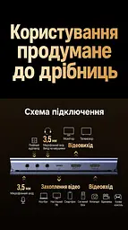 Карта відеозахоплення UGREEN UG701 із входом HDMI та підключенням до комп’ютера через USB-C захоплення 4K 60 Гц та 2K 144 Гц та 1080p 240 Гц наскрізний вихід HDMI 8K 60 Гц та 4K 144 Гц з підтримкою VRR динамічний HDR на наскрізному виході мікрофонний і лінійний входи 3,5 мм та вихід для навушників 3,5 мм без встановлення драйверів для OBS темно-сіра (45646) - мініатюра 3