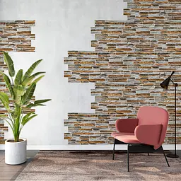 Декоративна ПВХ панель Sticker Wall камінь 960х480х4мм (D) SW-00001556 - мініатюра 6