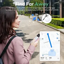 Atuvos Smart Bluetooth Air Tracker 1 Pack, Keys Finder працює з Apple Find My (тільки iOS), локатор предметів для ключів - мініатюра 3
