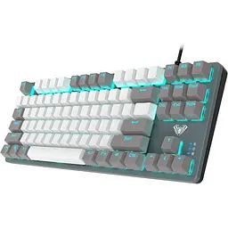 Клавіатура Aula F3287 Grey/White keycap KRGD blue EN/UA (6948391240954) - мініатюра 2