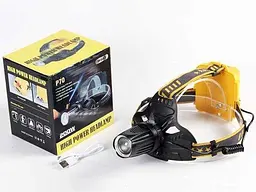 Налобний ліхтар Police W643-P70 + ЗУ microUSB - мініатюра 2