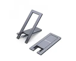 Тримач для телефона Vention Portable Cell Phone Stand Holder for Desk Aluminum Alloy Type сірий (KCZH0) - мініатюра 2