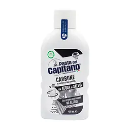 Ополіскувач для порожнини рота Pasta del Capitano Charcoal Carbone Mouthwash З активованим вугіллям 400 мл (8002140033001)