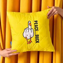Подушка декоративна Ideia Peace... Duck бойовий гус 40х40 см (8-35750*001) - мініатюра 8