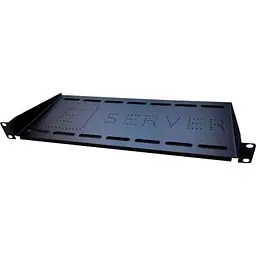 Полиця 19" Eserver 1U глибина 200 мм чорна (PK-1U-200-B)