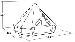 Намет семимісний Easy Camp Moonlight Bell Grey (120443) - мініатюра 13
