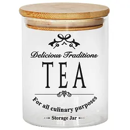 Банка для зберігання Galleryglass Tea скляна з бамбуковою кришкою 450 мл (85006088)