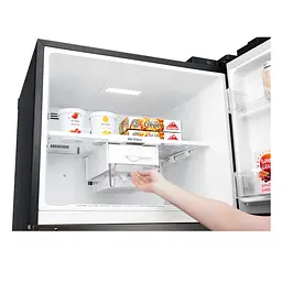 Холодильник із верхньою морозильною камерою LG GC-H502HBHZ чорний (GC-H502HBHZ) - мініатюра 5