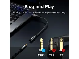 Звукова карта Vention 2 в 1 USB - AUX jack TRRS Ear DSP 0.25 м (CVEBC) - мініатюра 10