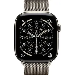 Смарт-годинник Apple Watch Series 11 GPS + Cellular 46mm Natural Titanium Case with Natural Milanese Loop M/L (MFD04) [149723] - мініатюра 2
