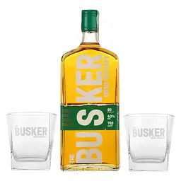 Віскі The Busker Triple Cask Triple Smooth Blended Irish Whiskey 40% 0.7 л, у подарунковому пакуванні + 2 склянки - мініатюра 3