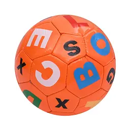 М'яч футбольний Alphabet MS 4833Orange розмір №2, 90 г, у пакеті