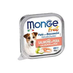 Влажный корм Monge Dog Fruit с лососем и грушей, 100 г (70013246)