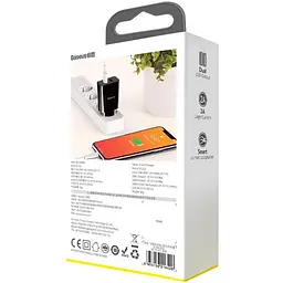 Мережевий зарядний пристрій Baseus Speed Xiaomini 2USB 2.1A + Cable Lightning TZCCFS-R01 Black - мініатюра 6