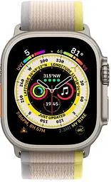 Смарт-годинник Apple Watch Ultra 49mm Titanium Case with Yellow/Beige Trail Loop M/L [MQF23/MQFU3] [72528] - мініатюра 4