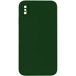 Чохол Silk Square Full Camera Protective (AA) NO LOGO для Apple iPhone X / XS (5.8") Зелений / Army green