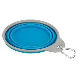 Миска Trixie для собак, дорожня з обідком, 1 л, d:18 см (гума) - мініатюра 3