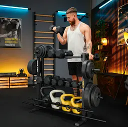 Стійка 3-рівнева для гантелей, грифів та гирь Trex Sport TX-075DR - мініатюра 14