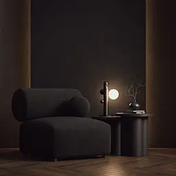 Настільна лампа Babich Studio Lunar T - Black (RAL 9005) - мініатюра 9