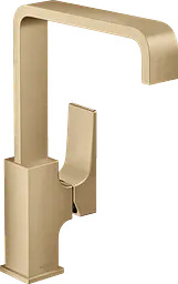 Змішувач для раковини Hansgrohe Metropol EcoSmart 32511140 шліфована бронза
