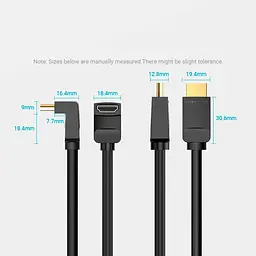 Кабель Vention HDMI-HDMI V 2.0 2 м (AAQBH) - мініатюра 5