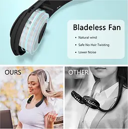 Портативний шийний вентилятор YOULEY 360° Bendable Head - мініатюра 5