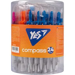 Циркуль Yes у прозорому чохлі із запасними грифелями 1 (220076) - мініатюра 3