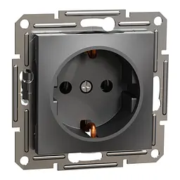 Розетка Schneider Electric ASFORA антрацит (EPH2900171) - мініатюра 2